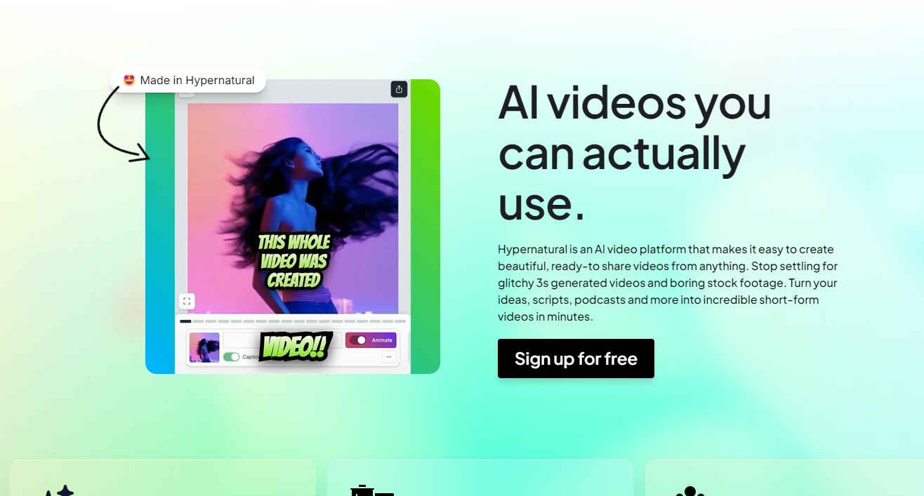 Hypernatural AI banner