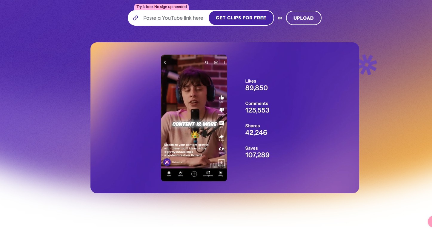 Vizard AI banner